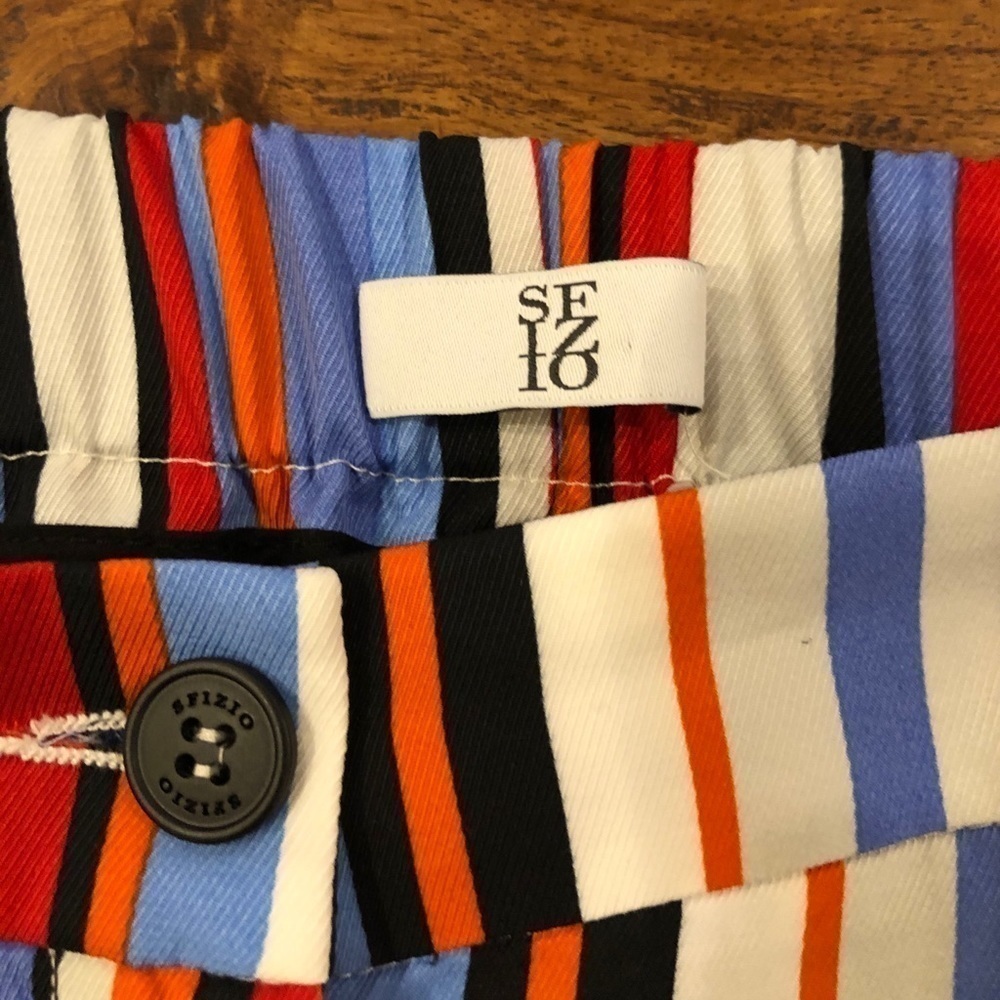 Striped Wide-Leg Palazzo Pants in Multi-Color - Picture 3 of 7